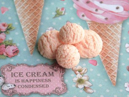 Сладоледени топки - Праскова -  4 бр.