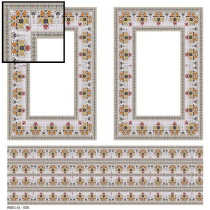 Дизайнерска хартия - Етно мотиви - Рамки А5 - 1008