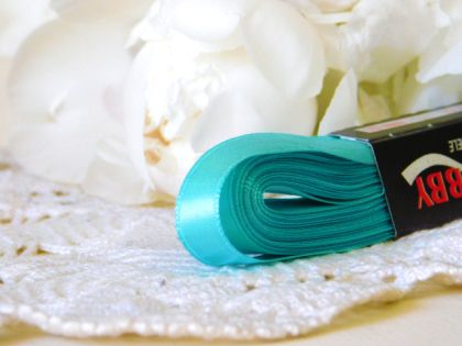 Панделка сатен - Tюркоаз - 10м. №64