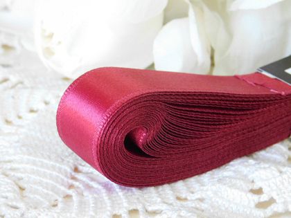 Панделка сатен - Вишна 2 - 10м. №55