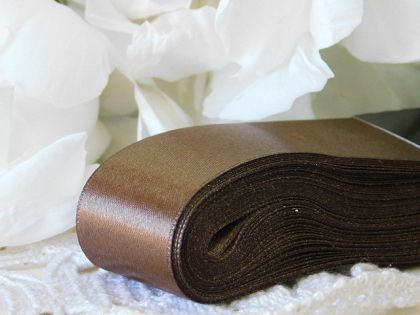 Панделка  сатен - Кафяво - 10 м №12