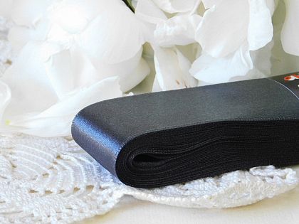 Панделка сатен - Графит сиво - 10м. №59