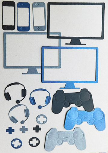 Комплект изрязани елементи - Gaiming Time - 15 елемента