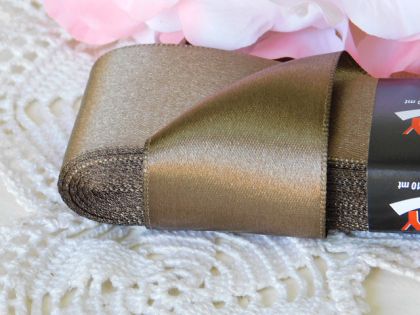 Панделка сатен - Кафяво - 10 м №12