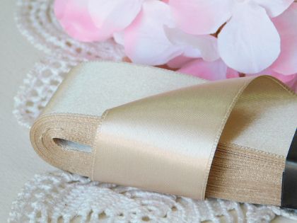 Панделка сатен - Бежово - 10 м.  №05