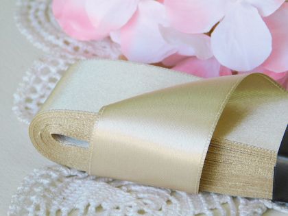 Панделка сатен - Речен пясък - 10 м.  №08