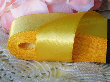 Панделка сатен - Мед жълто - 10 м №85
