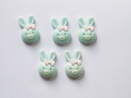 Зайче - Светло синьо -  5 бр.