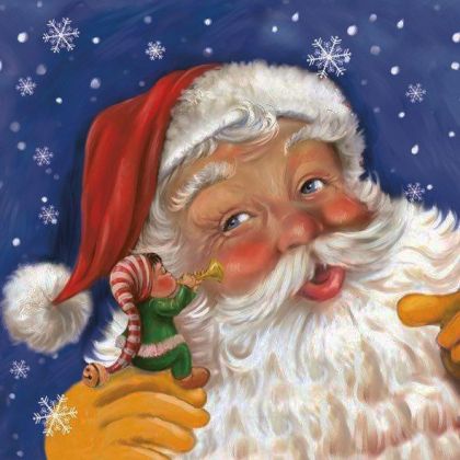 Салфетка Santa & Elf SDGW 005001