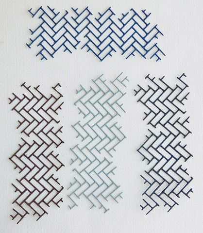 Елементи от хартия - Мрежа  - 4 елемента