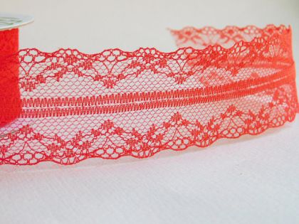 Дантела - Червено - 1м.