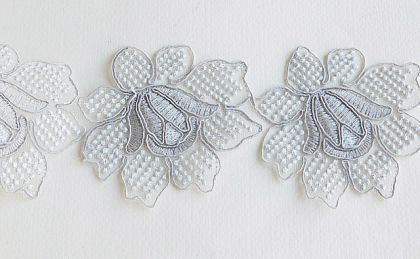 Дантела - Сиво - 1м.