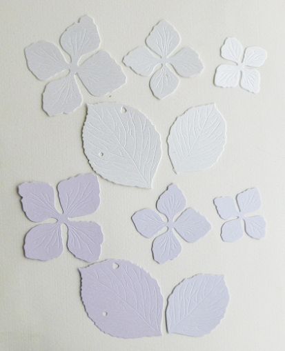 Цветя и листа перла - 10 елемента