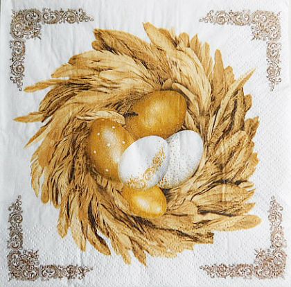 Салфетка Golden eggsin feather nest sdwl 010401