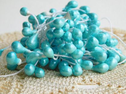 Тичинки - тюркоаз (големи) - 60 бр.