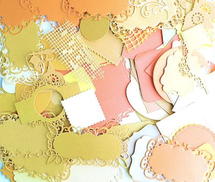 Микс елементи - Жълто  - 50 бр.