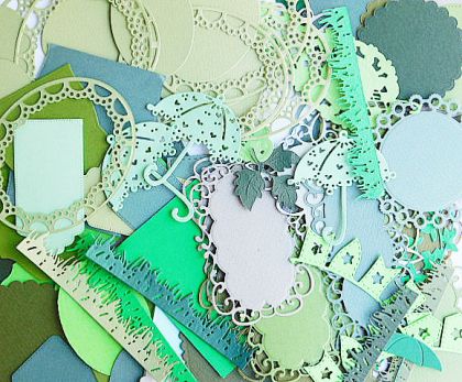 Микс елементи - Зелено - 50 бр.