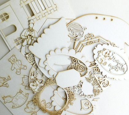 МИКС елементи от бирен картон - 30+ бр.