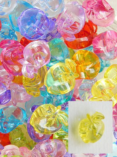 Копчета Ябълки - Прозрачни Микс - 12 бр