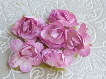 Розички Цвят - Лилаво -бели- 6 бр. 