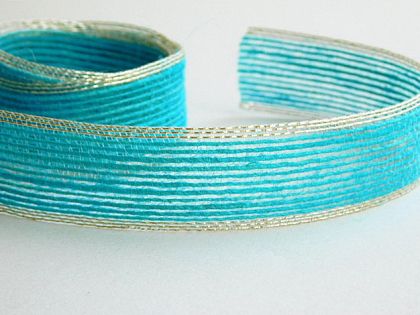 Зебло - Тюркоаз  със златен ръб - 1,00 м