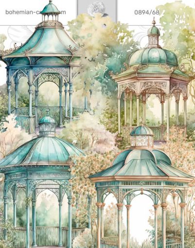 Комплект изрязани елементи - Wedding pavilions - 5 бр.