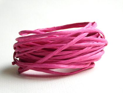 Хартиен шнур с тел - Маджента - 5 м.