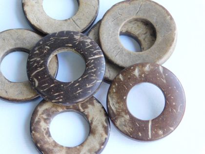 Макраме - Халка кокос - 4,20 см-  1 бр.