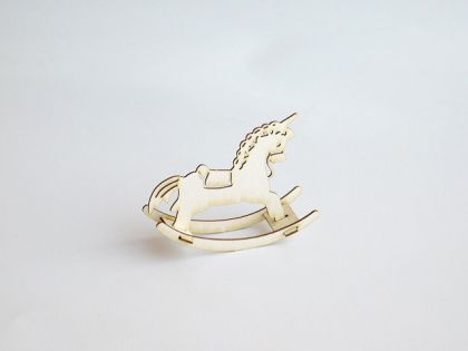 3D елементи за миниатюра - Люлка еднорог