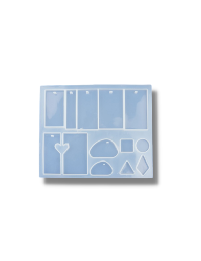 Силиконов молд - Правоъгълни бижута -13 елемента