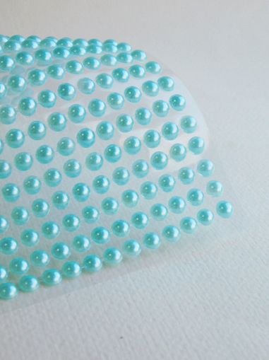 Полусферични перли - Тюркоаз- 260 бр.