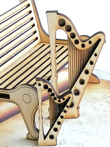 Серия Музикални инструменти - Арфа - 2 броя