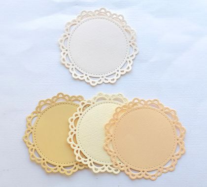 Рамки Кръгли дантели -  4 броя