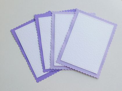 Рамки с основи Лилав микс - 8 елемента
