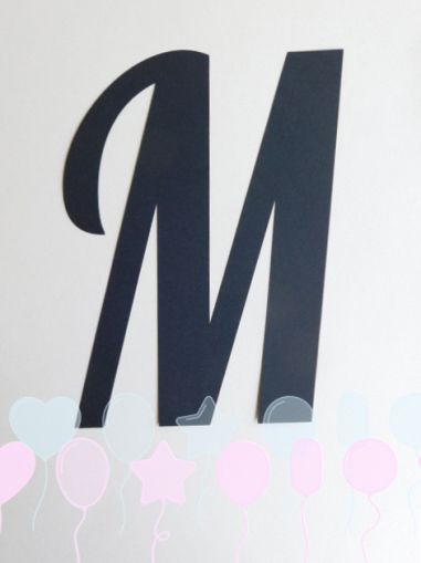 Букви за банер - М - 1 бр.