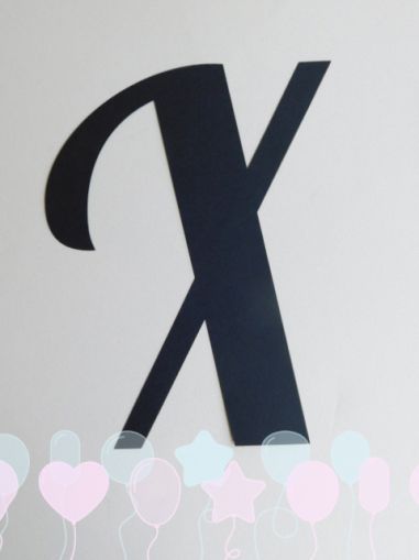 Букви за банер - Х - 1 бр.