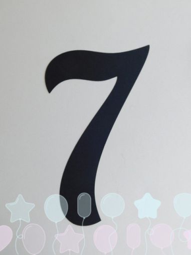 Цифра за банер - 7 - 1 бр.