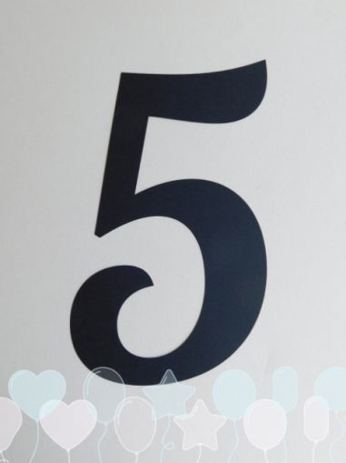 Цифра за банер - 5 - 1 бр.