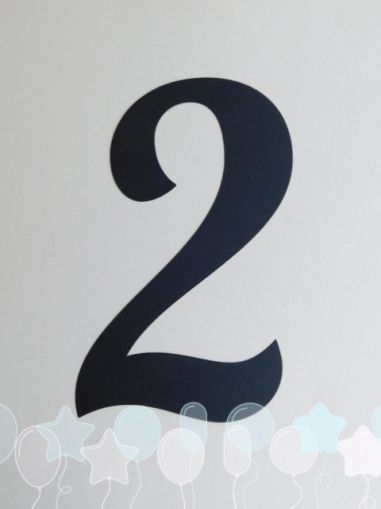 Цифра за банер - 2 - 1 бр.