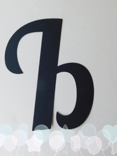 Букви за банер - Ъ - 1 бр.