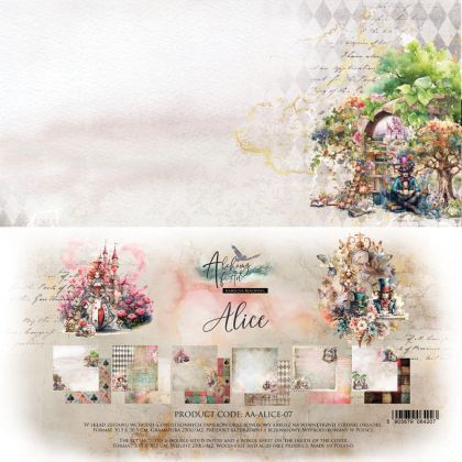 Комплект дизайнерска хартия - Alice - 6 двустранни листа