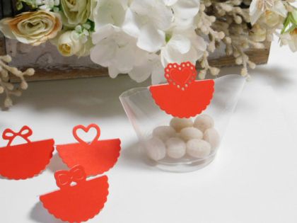 Таг табелка - Червено - 4 бр.