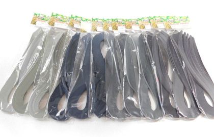 Комплект Квилинг хартия - Сив Микс - 12 бр.