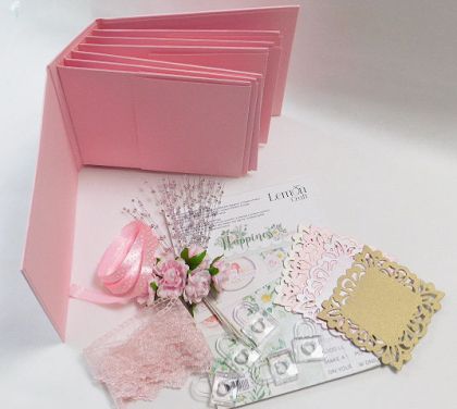 Комплект за малък албум - Розово