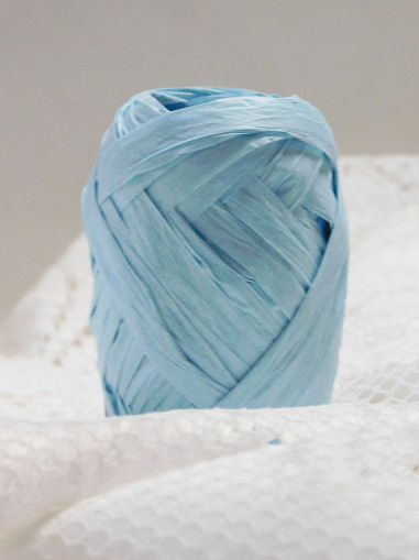 Цветна рафия - Светло синьо - 5.00 м.