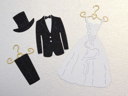 Елементи от хартия - Сватба - 7 елемента