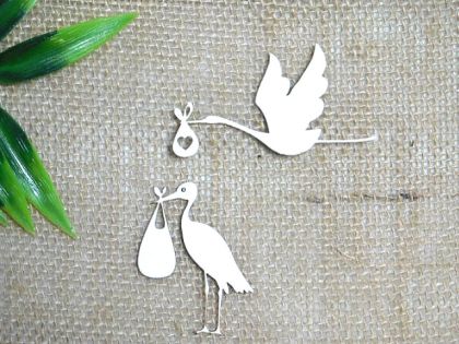 Щъркел с бебе - 2 вида