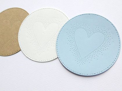 Елементи от хартия - Рамка Сърце - 3 бр.