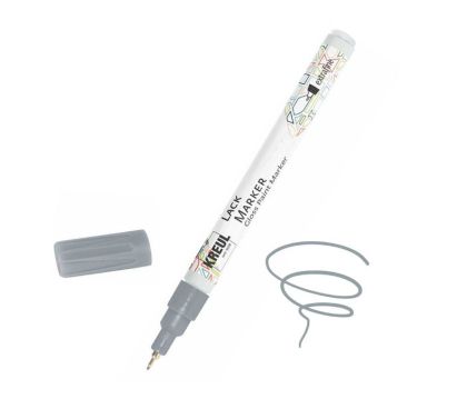 Маркер лак тънкописец - Сребърно -  0,8 mm