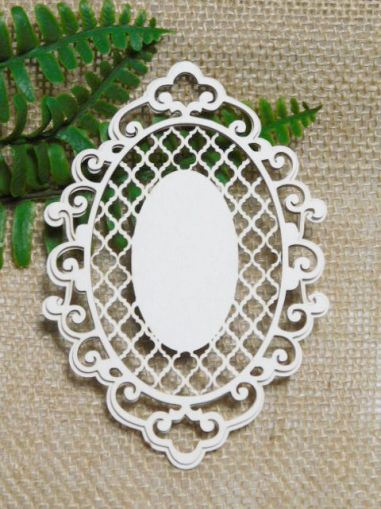 Рамкa двупластова елипса с мрежа - 1 бр.